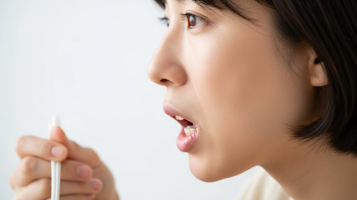 口腔機能や吸い癖が原因で起こる食べ方の癖