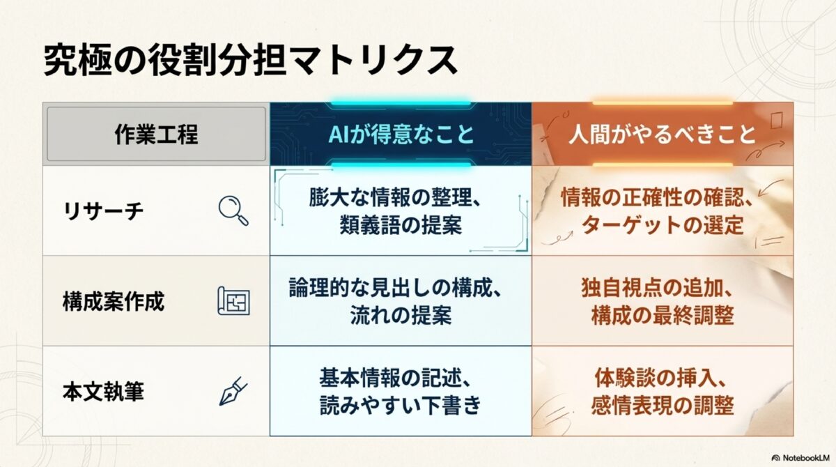 究極の役割分担マトリクス